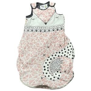 FIRST WISH COTTON SLEEP SACK GIRLS 18-36 MONTHS SOFT PADDED FOX PATTERN VGUC